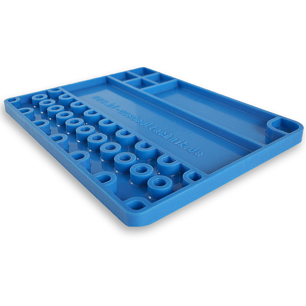Silicone mat with compartments
