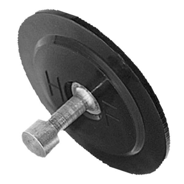 Glue tab with metal base, d = 70 mm, internal pyramid structure