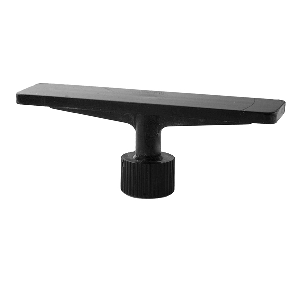 Glue tab with a smooth surface, d = 50 mm, rectangular