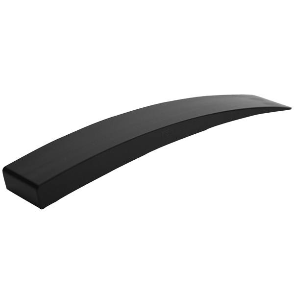 Plastic wedge black, curved