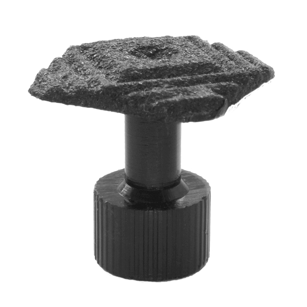 Glue tab with a rough structure and a hole in the center, d = 21 mm, square