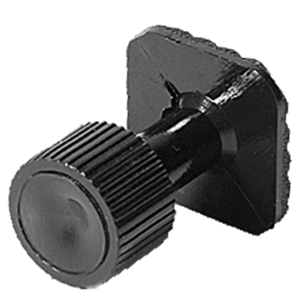 Glue tab with a rough structure, d = 16 mm, square / curved