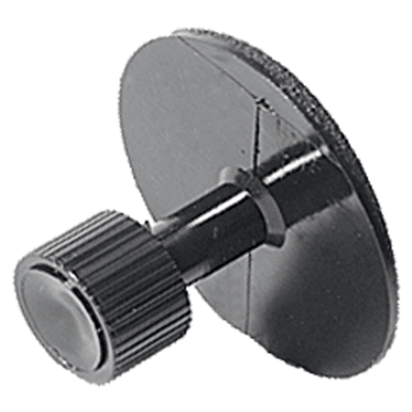 Glue tab with a rough structure, d = 32 mm, round / curved