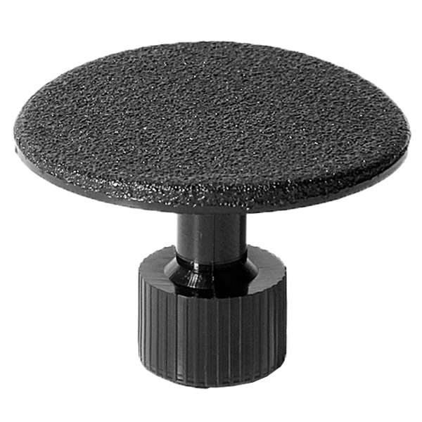 Glue tab with a rough structure, d = 32 mm, round / curved