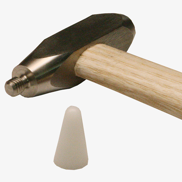 Hammer mit normalen Kopf, Wechselspitze und langem Stiel