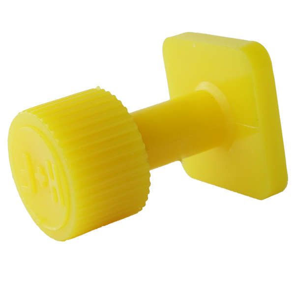 Glue tab with a smooth surface, d = 15 mm, square