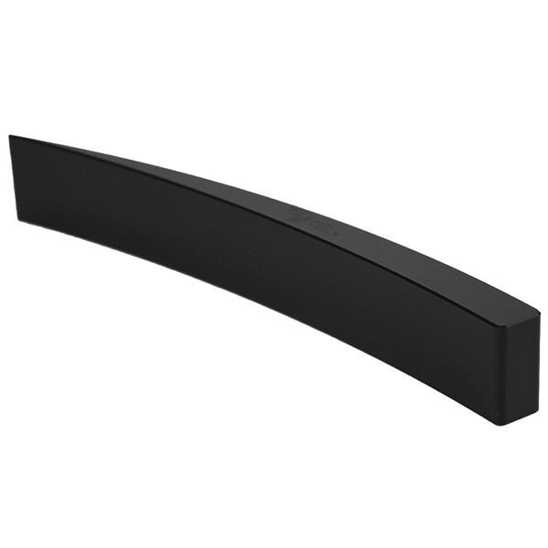 Plastic wedge black, curved