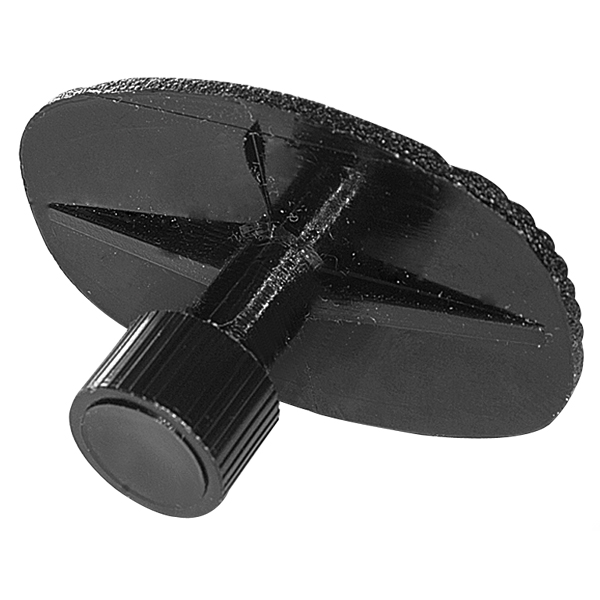 Glue tab with a rough structure, d = 45 mm, oval, reinforced