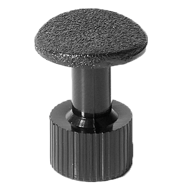 Glue tab with a rough structure, d = 16 mm, round / curved