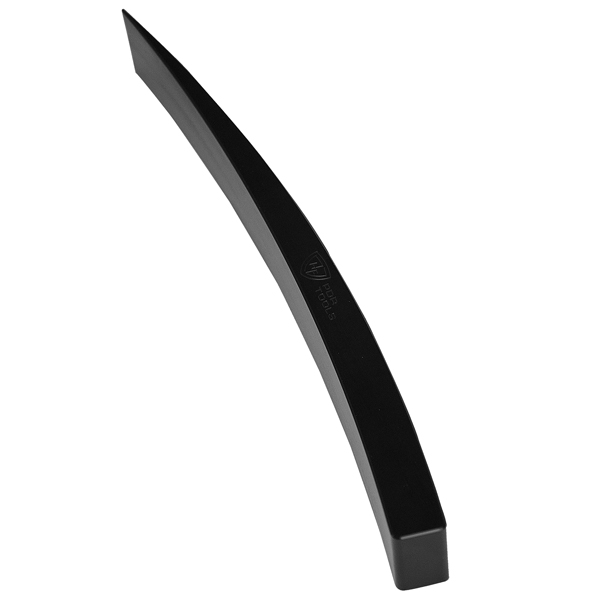 Plastic wedge black, curved
