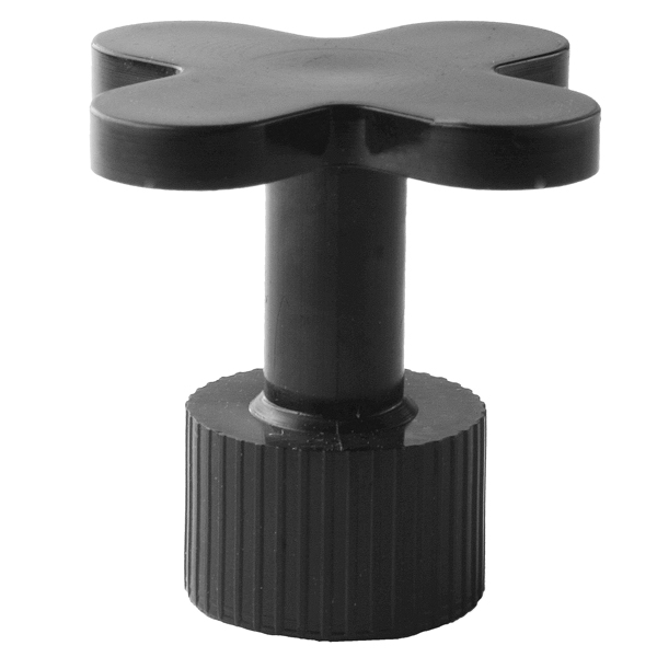 Glue tab with a smooth structure, d = 24 mm, star-shaped