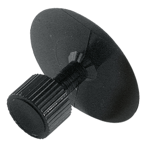 Glue tab with grooved structure, d = 32 mm