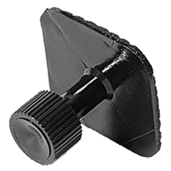 Glue tab with a rough structure, d = 28 mm, square / curved