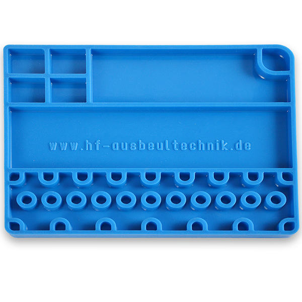 Silicone mat with compartments