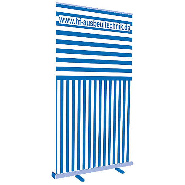 Roll - up, striped lengthways / crossways, wide